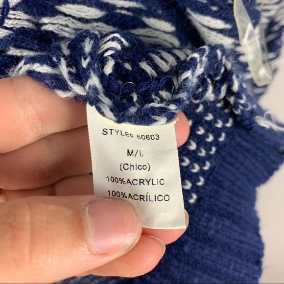 💛 Bajee Collection Blue White Aztec Cardigan - Picture 7 of 7